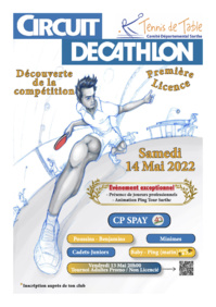 Circuit Decathlon + tournoi loisir adultes : 4eme tour le samedi 14 Mai 2022