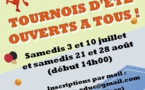Tournois d'été organisés par le club de Parigné L'Evêque TTC