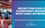 Qualifications et inscriptions pour le Championnat régional Sport dans l’entreprise
